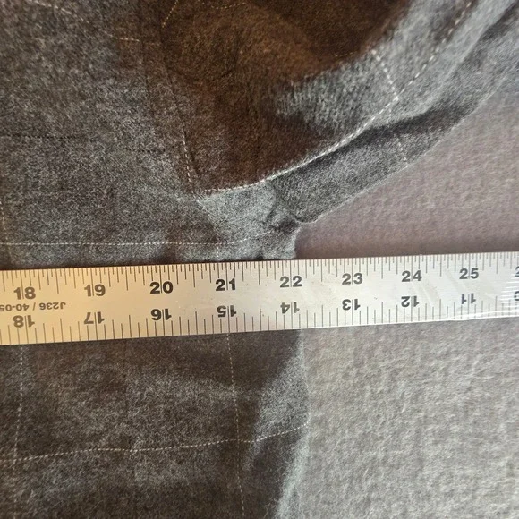 Polo Ralph Lauren Mens Grey Windowpane Flannel Pajama Shirt Sleep Top Size M New - Picture 12 of 16